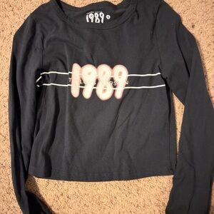 Taylor swift Authentic Long sleeve crop top
